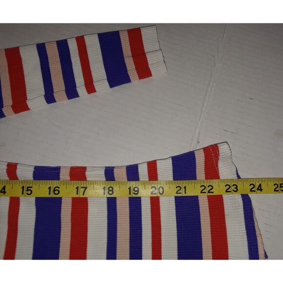 Anthropology 9-H15 STCL Blouse Size Med Multi-Colored Striped Long Sleeve Jersey - Picture 4 of 7